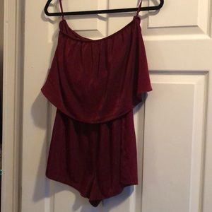 Maroon Romper